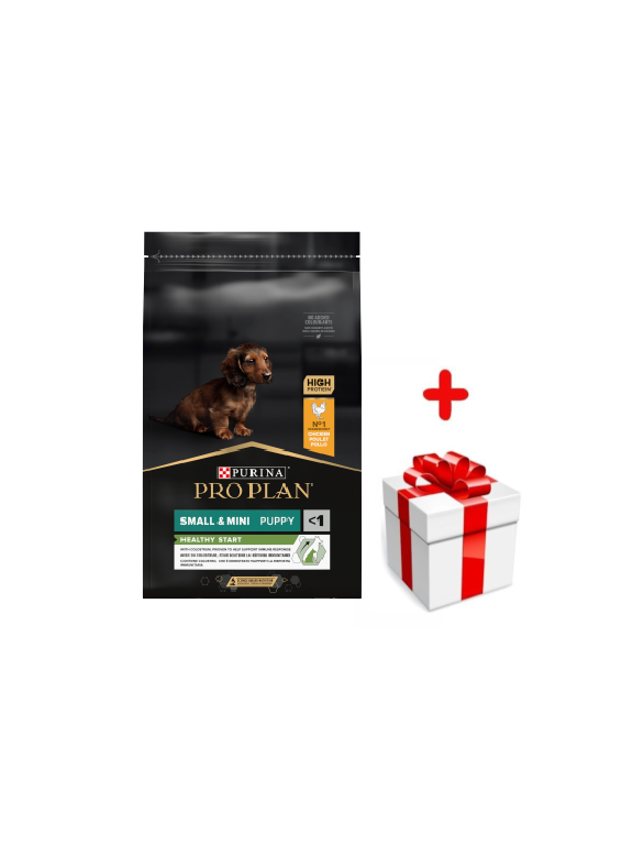 Purina Pro Plan Small & Mini Puppy Optistart, kurczak i ryż 7kg  + niespodzianka dla psa GRATIS!