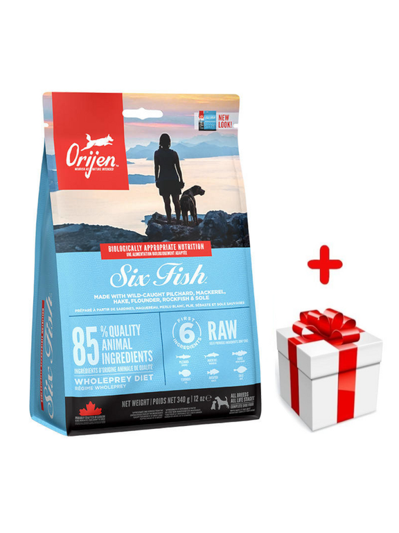 ORIJEN Six Fish Dog 2kg  + niespodzianka dla psa GRATIS!