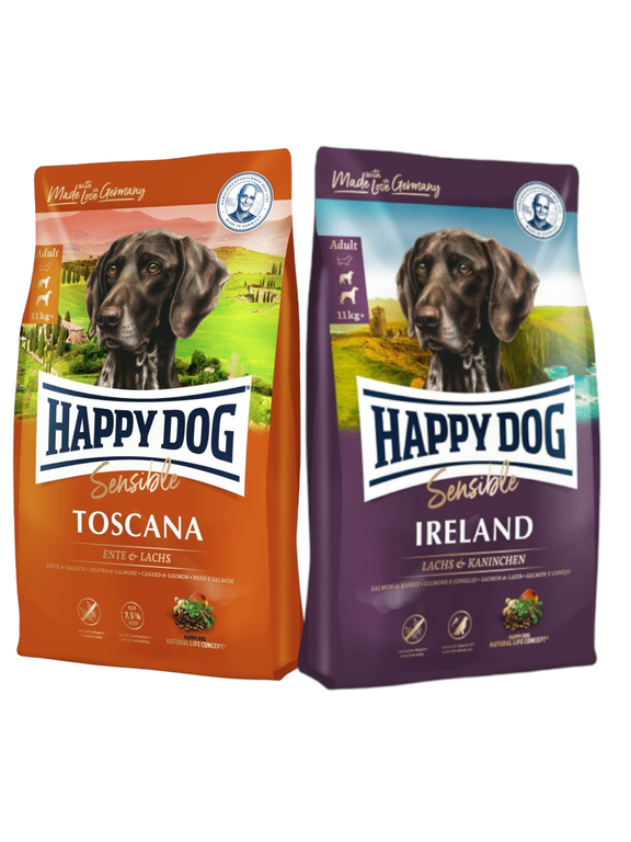 Happy Dog Supreme Toscana 12,5kg + Happy Dog Supreme Sensible Irland 12,5kg