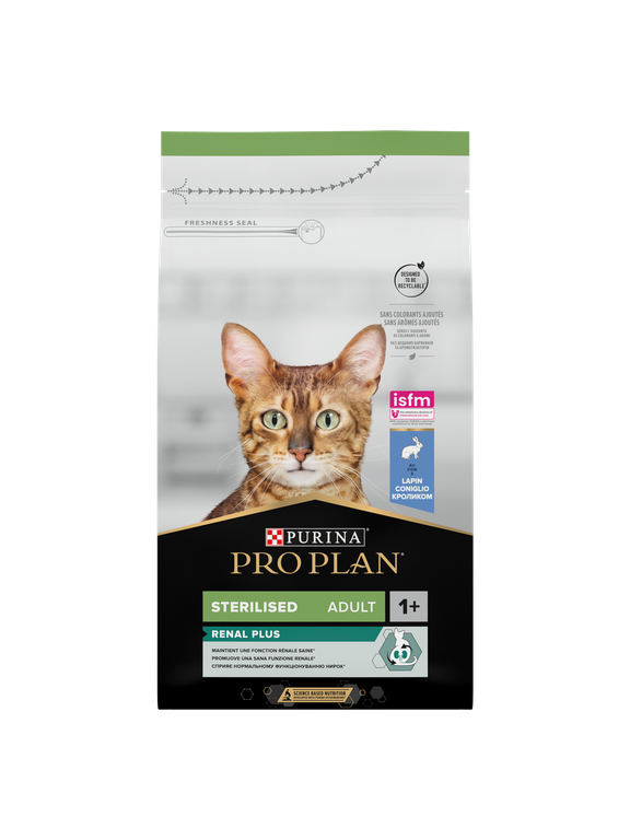 PRO PLAN Sterilised Renal Plus Karma dla kotów bogata w królika 1,5kg