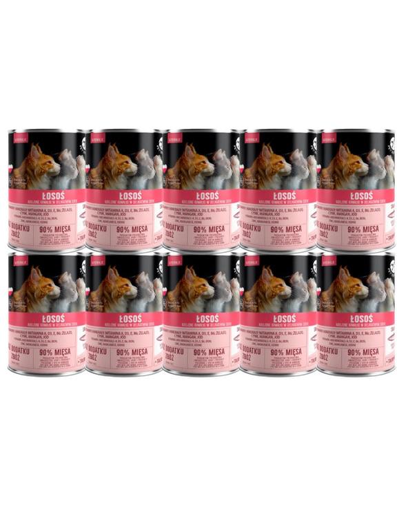 PetRepublic kawałki w sosie z łososiem (sterile) 10x400g dla kota