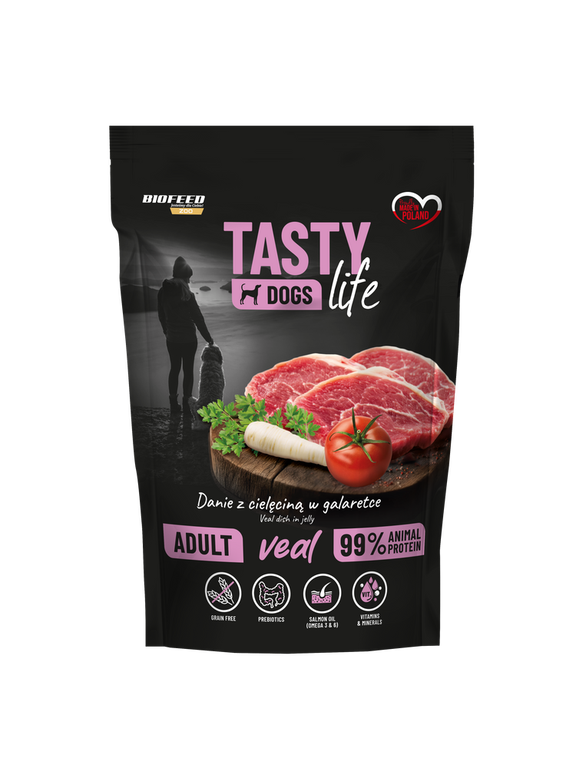Tasty Dogs Life Danie z cielęciną w galaretce 500g
