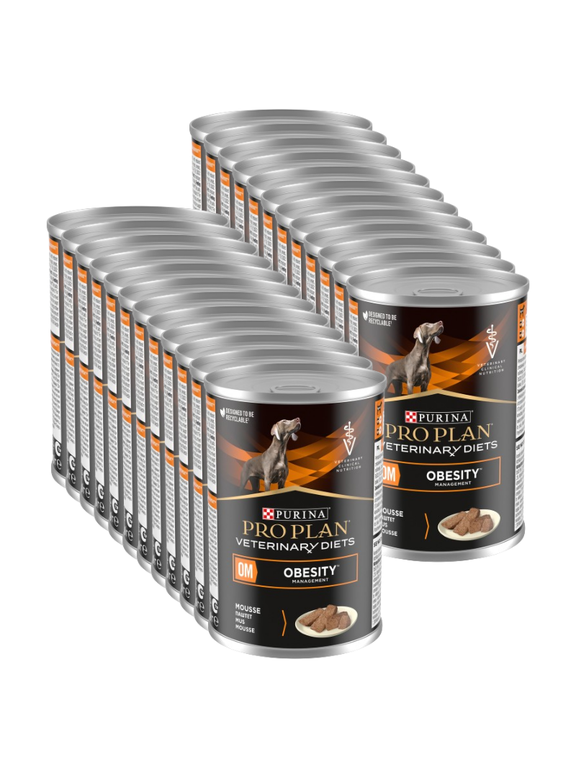 PRO PLAN Veterinary Diets OM Obesity Management Karma mokra dla psa mus 24x400g