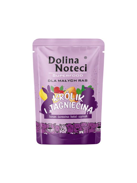 Dolina Noteci Superfood Karma mokra dla psów małych ras królik i jagnięcina 100 g
