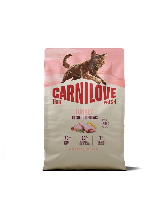 CARNILOVE TRUE FRESH Cat Dry Turkey for Sterilised Adult All Breeds 2kg