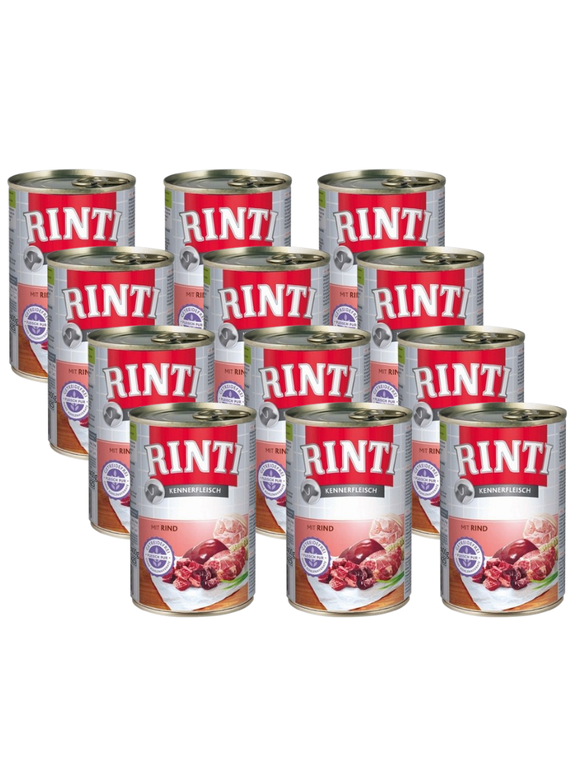 Rinti Kennerfleisch Rind karma mokra dla psa - wołowina 12x400g