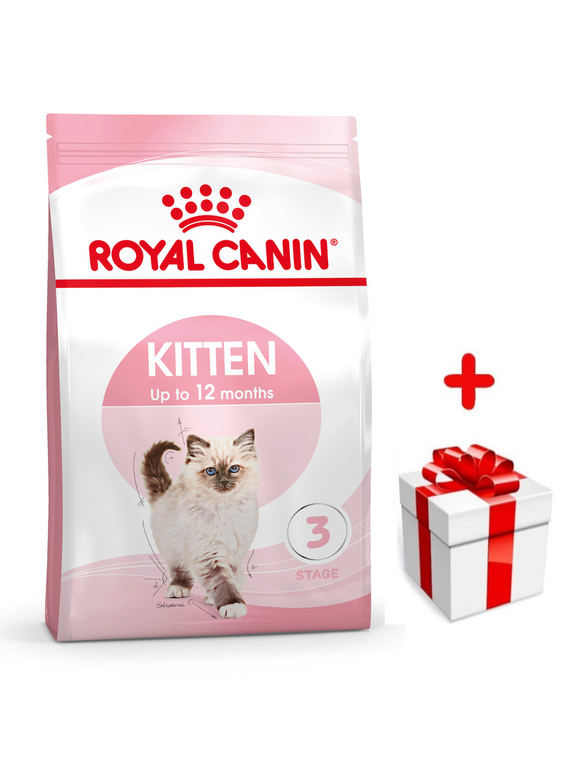 ROYAL CANIN  Kitten 400g karma sucha dla kociąt od 4 do 12 miesiąca życia  + niespodzianka dla kota GRATIS!