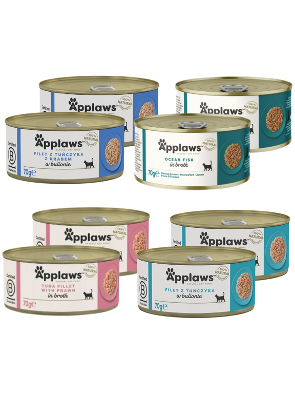 Applaws Cat Mix - Smaki morskie (8x70g)