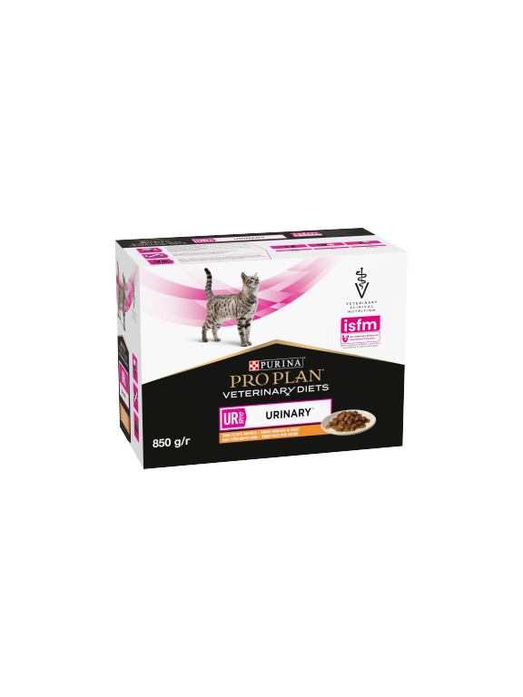 PRO PLAN Veterinary Diets UR St/Ox Urinary Karma dla kotów z kurczakiem 10x85g