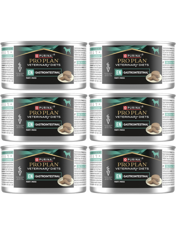 PRO PLAN Veterinary Diets Canine EN Gastrointestinal Karma dla psów mus 6x195g