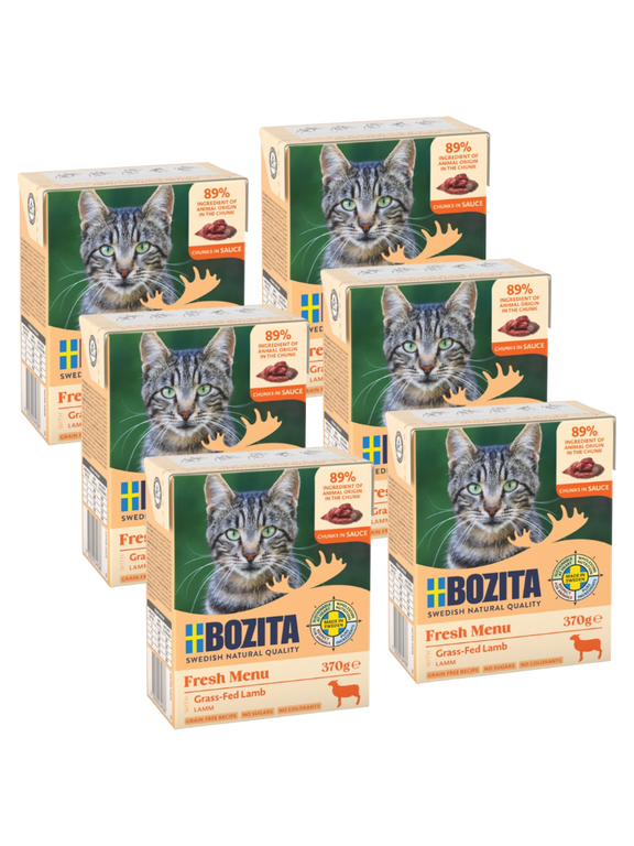 BOZITA Cat Jagnięcina w sosie  6x370g