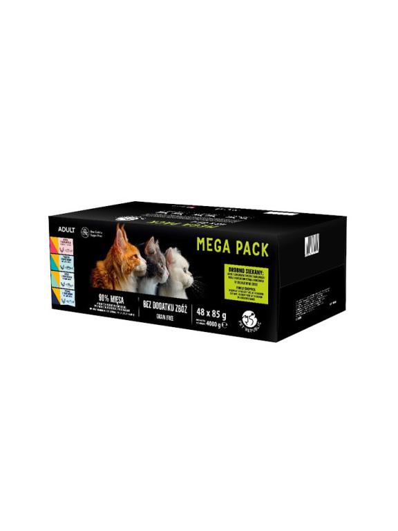 PetRepublic Republic dla kotów MEGA PACK - smaki KURCZAK i RYBNE 48x85g