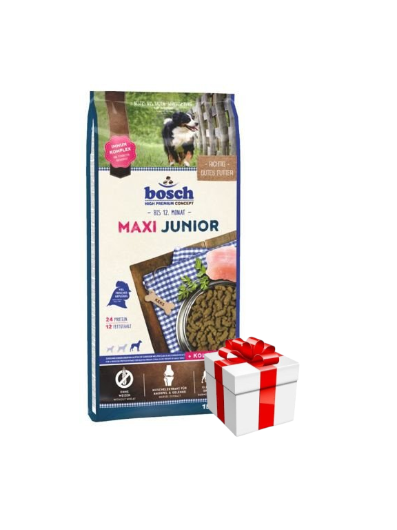 Bosch Junior Maxi (nowa receptura) 15kg + Niespodzianka dla psa GRATIS