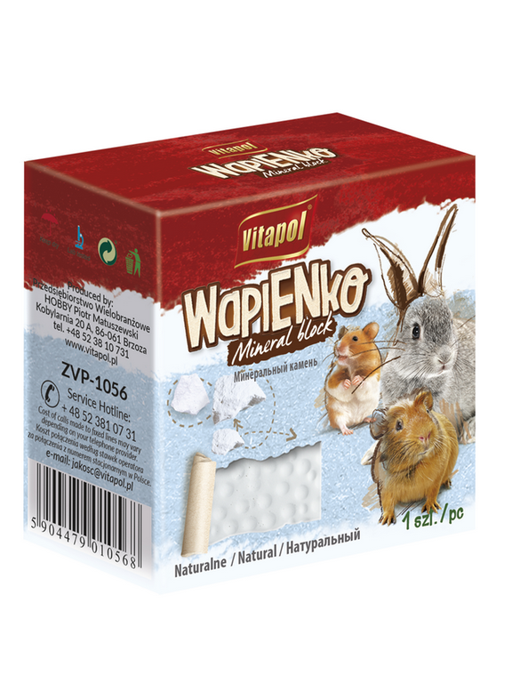 VITAPOL Wapienko dla gryzoni naturalne 40g