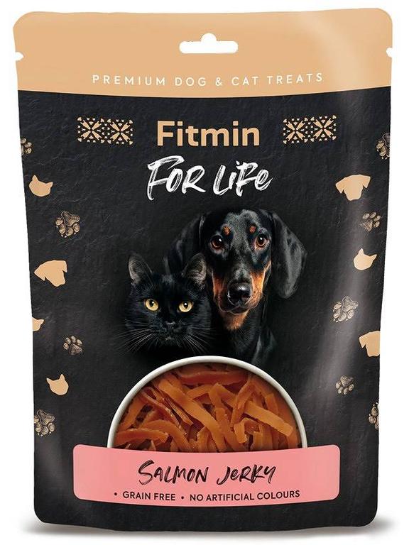 FITMIN DOG&CAT TREAT SALMON mini stripes 70g