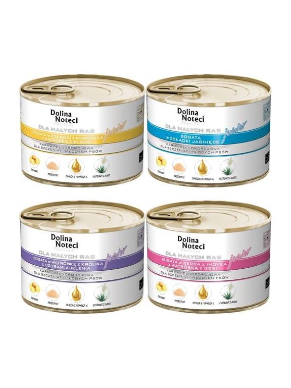 Dolina Noteci PREMIUM małe rasy JUNIOR MIX 12x185g