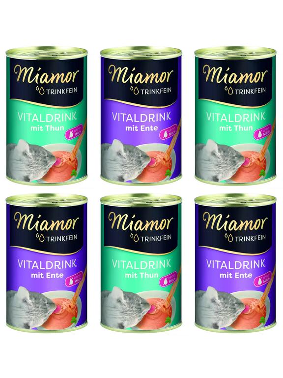 Miamor VitalDrink Mix smaków 6x135ml
