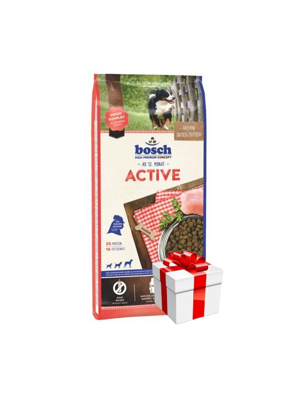 Bosch Active, drób (nowa receptura) 15kg + Niespodzianka dla psa GRATIS