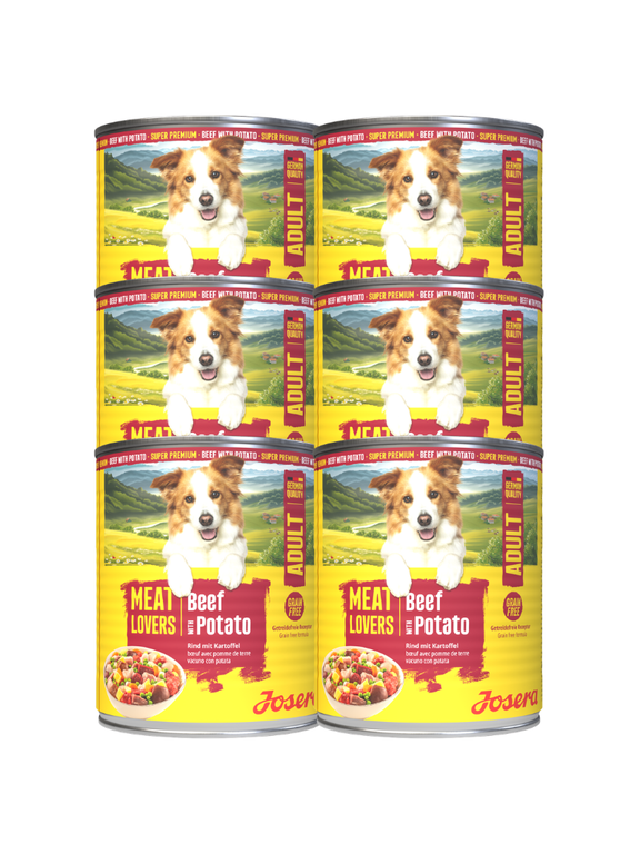 JOSERA Meatlovers Menu Wołowina z ziemniakami 6x800g