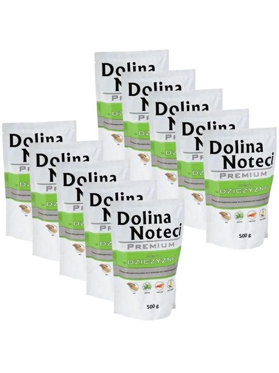Dolina Noteci PREMIUM bogata w dziczyznę 10 x 500g