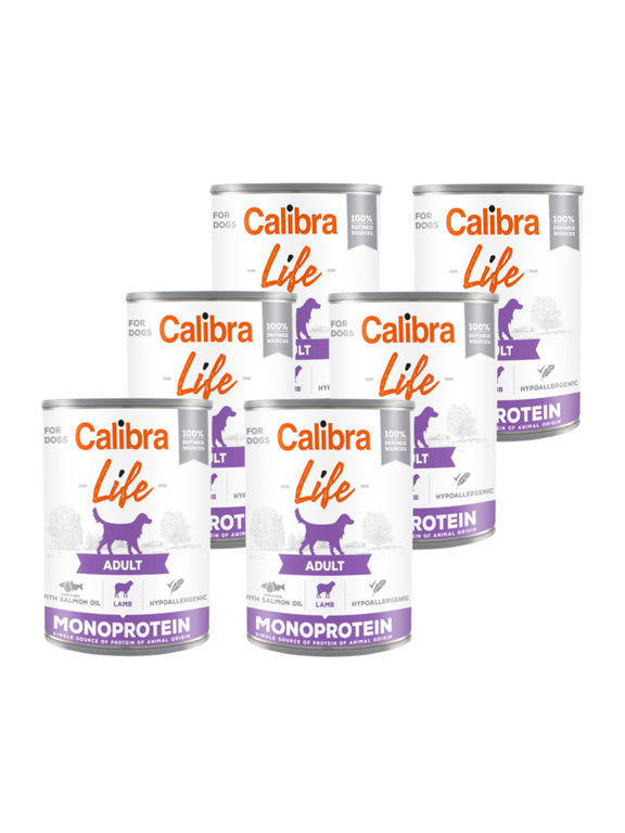 CALIBRA Dog Life Adult Lamb 6x400g