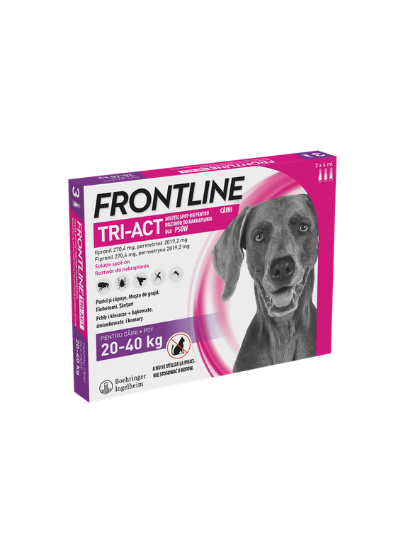 FRONTLINE Tri-Act L 20-40kg (pipeta 3 x 4ml)