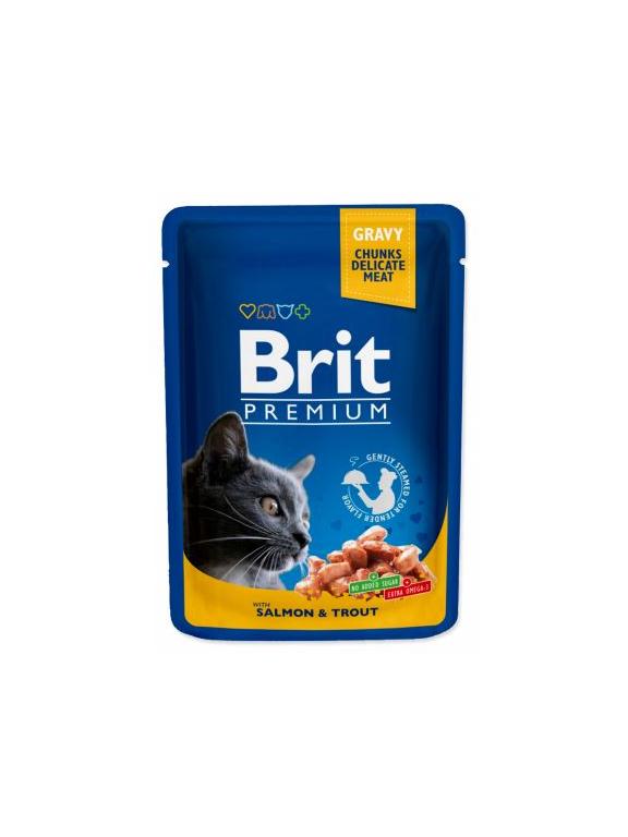 BRIT Cat ŁOSOŚ i PSTRĄG 100g