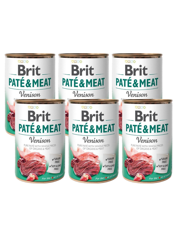 BRIT PATE & MEAT VENISON 6x400g