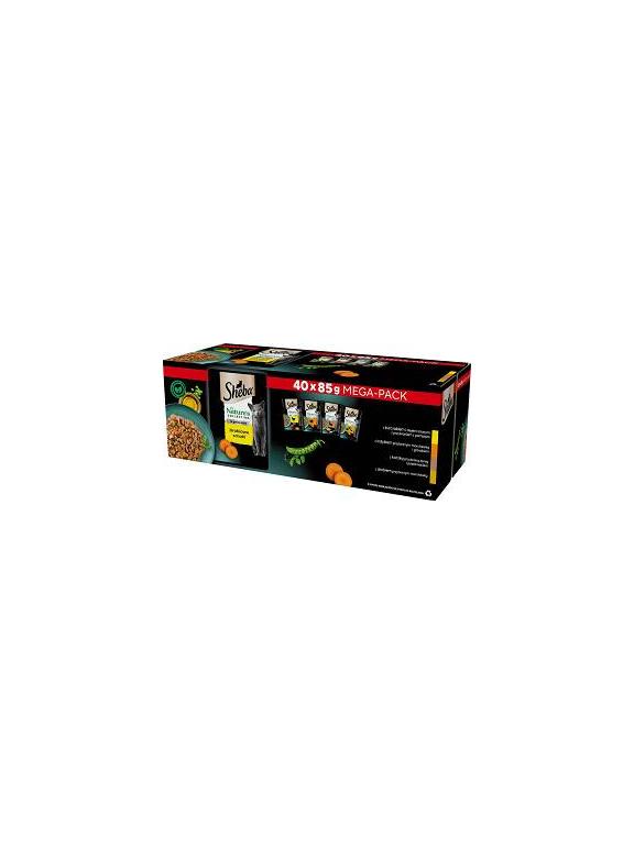 Sheba Nature's Collection Drobiowe Smaki w galaretce - mokra karma dla kota 40x85g