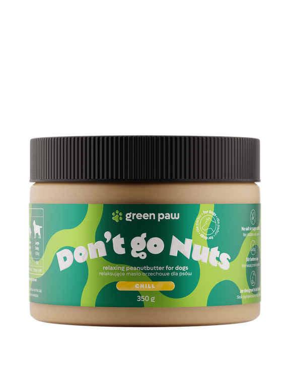 Green Paw Don’t go Nuts 350g - Masło orzechowe z CBD dla psów (Human Grade) + Mata do lizania dla psa