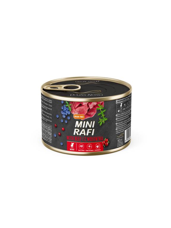 DOLINA NOTECI Mini Rafi z wołowiną 185g