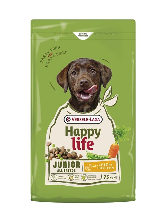 VERSELE-LAGA Happy Life Junior Chicken 7,5kg - karma dla szczeniąt i młodych psów z drobiem