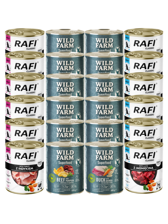 DOLINA NOTECI / WILD FARM Mix Smaków 24x800g