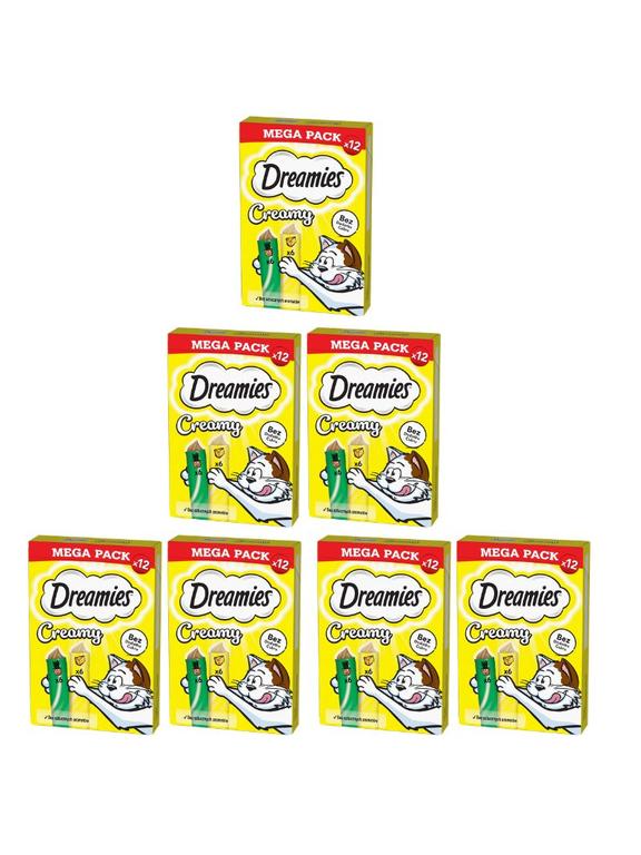 DREAMIES Creamy z serem i z kocimiętką (12x10g) x7