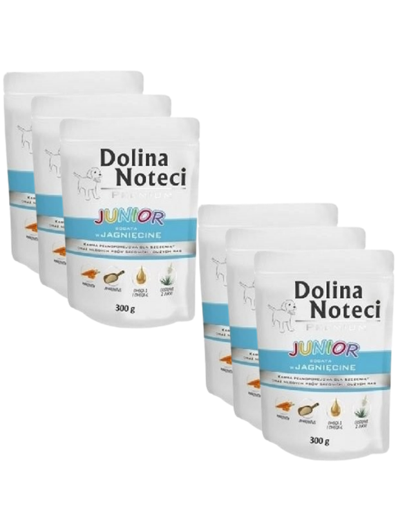 Dolina Noteci PREMIUM Junior bogata w jagnięcinę 6 x 300g