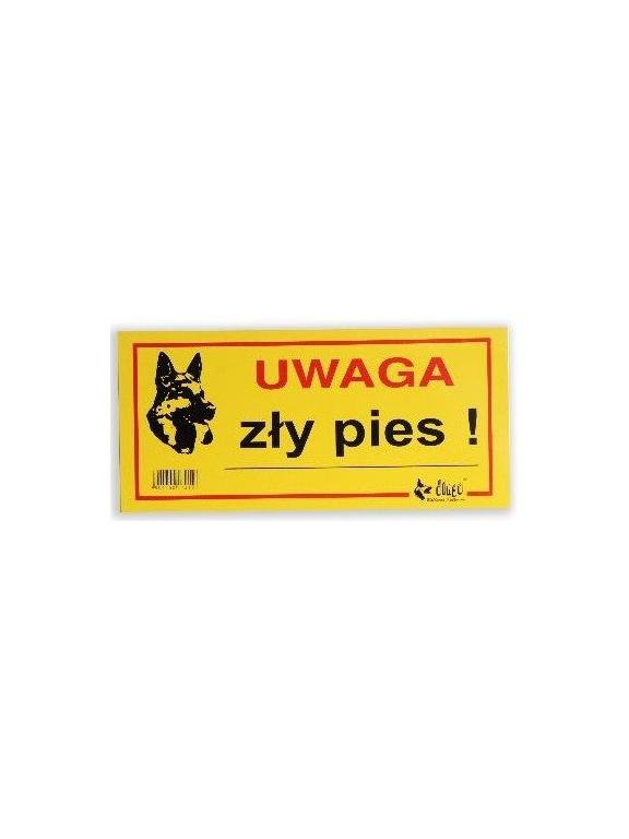 DINGO tabliczka ostrzegawcza "UWAGA ZŁY PIES"