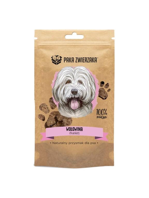 Paka Zwierzaka Chunkies 100% Wołowina 70g