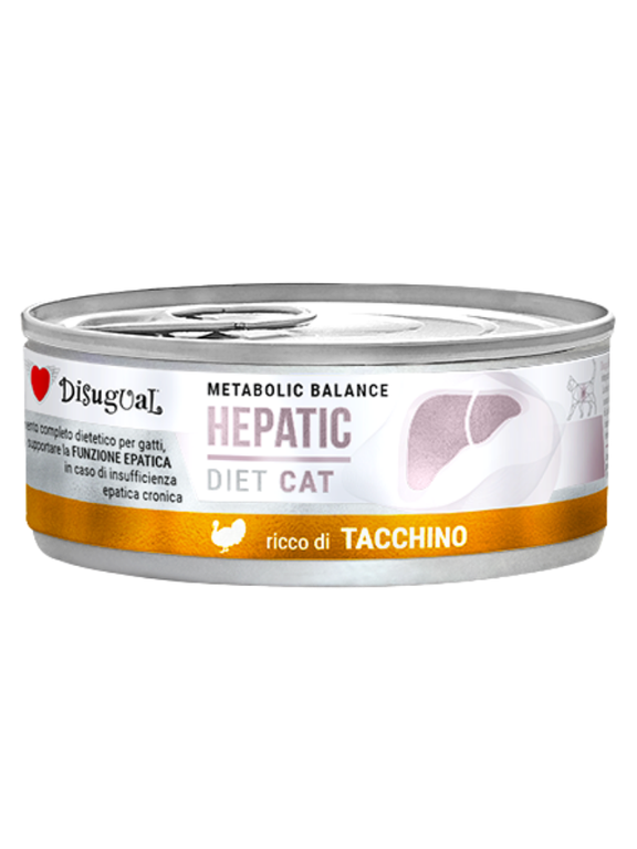 Disugual Karma mokra dla kota Weterynaryjna HEPATIC Indyk (dorosły) 85g