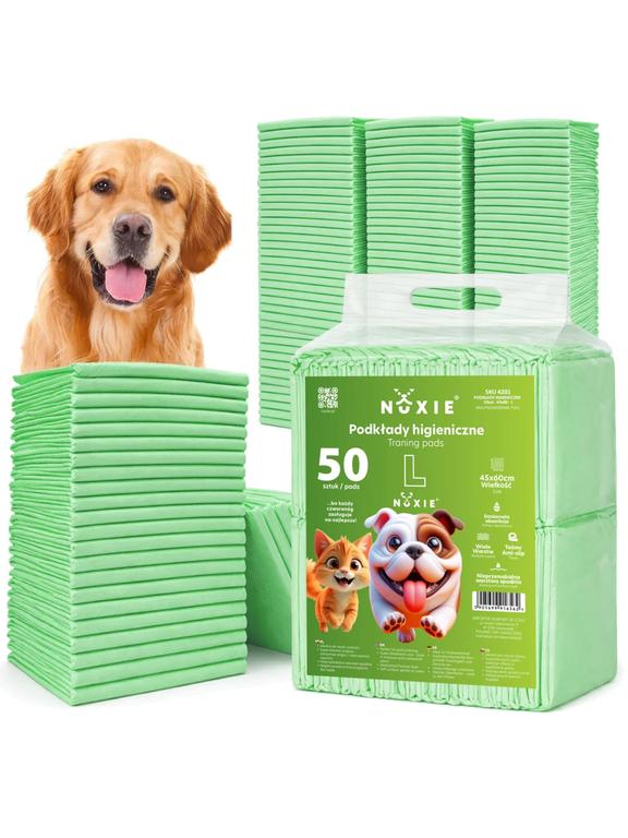 NUXIE® Podkłady higieniczne zielone L 50szt  45x60cm