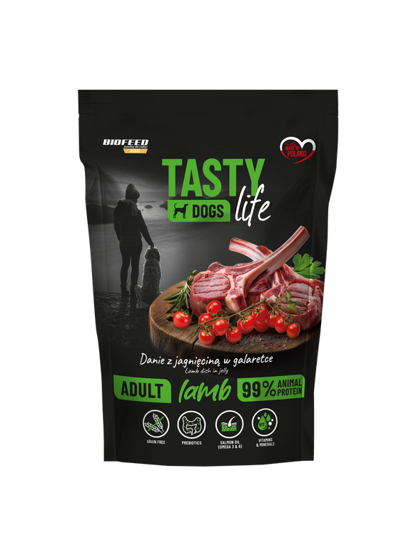 Tasty Dogs Life Danie z jagnięciną w galaretce 500g