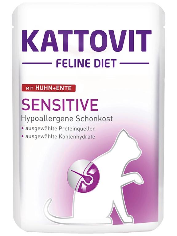 Kattovit Sensitive kurczak+kaczka 85g saszetka