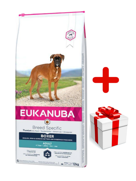 Eukanuba adult boxer 12kg + niespodzianka dla psa GRATIS!