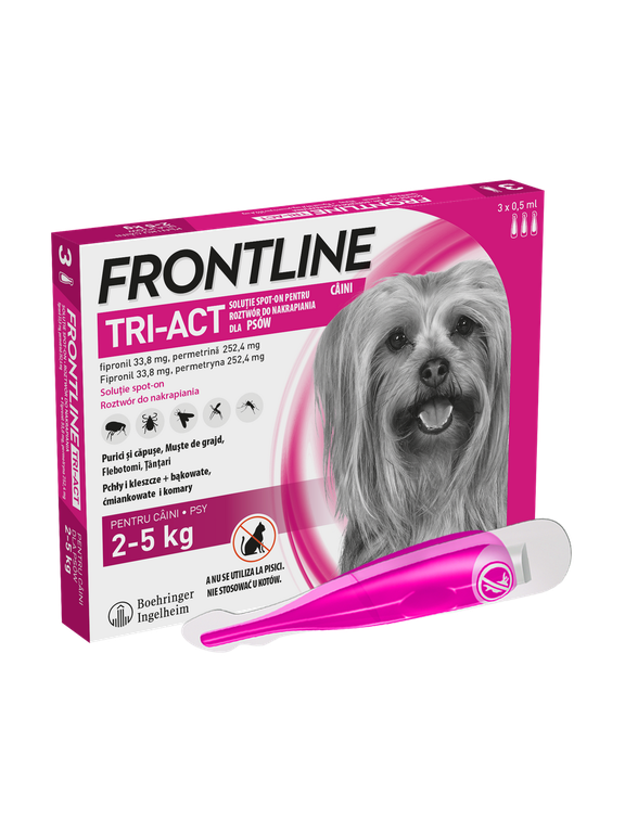 FRONTLINE Tri-Act  XS 2-5kg (pipeta 3 x 0,5ml)