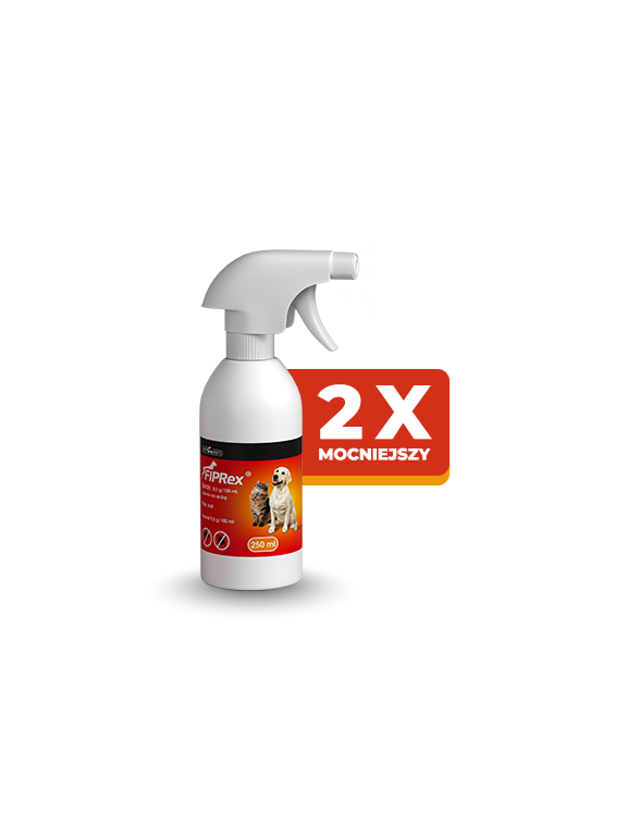 Fiprex Spray, 0,5 g/250 ml, roztwór na skórę dla psów i kotów