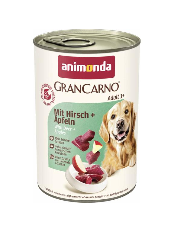 ANIMONDA GranCarno Adult Dog smak: Jeleń i jabłko 400g