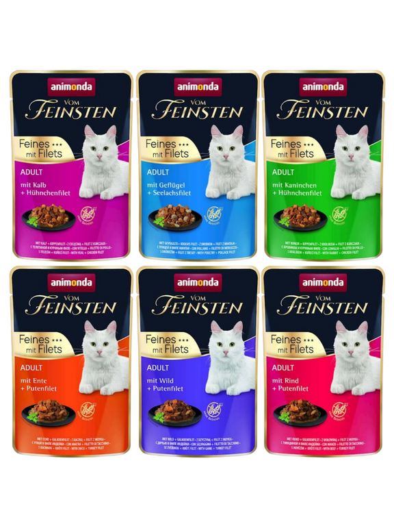 ANIMONDA Cat Vom Feinsten Adult Mix smaków 12x85g