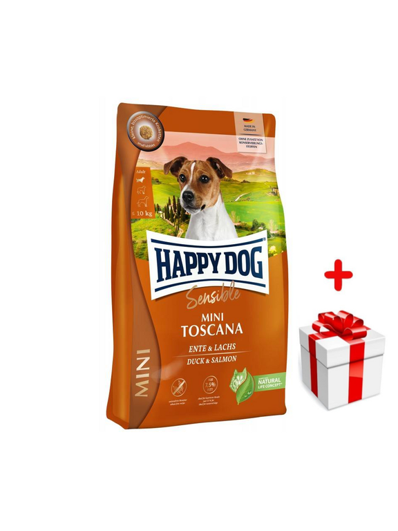 Happy Dog Mini Toscana 4 kg + niespodzianka dla psa GRATIS!