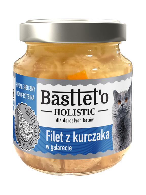Basttet'o Holistic filet z kurczaka w galarecie dla kotów 130g