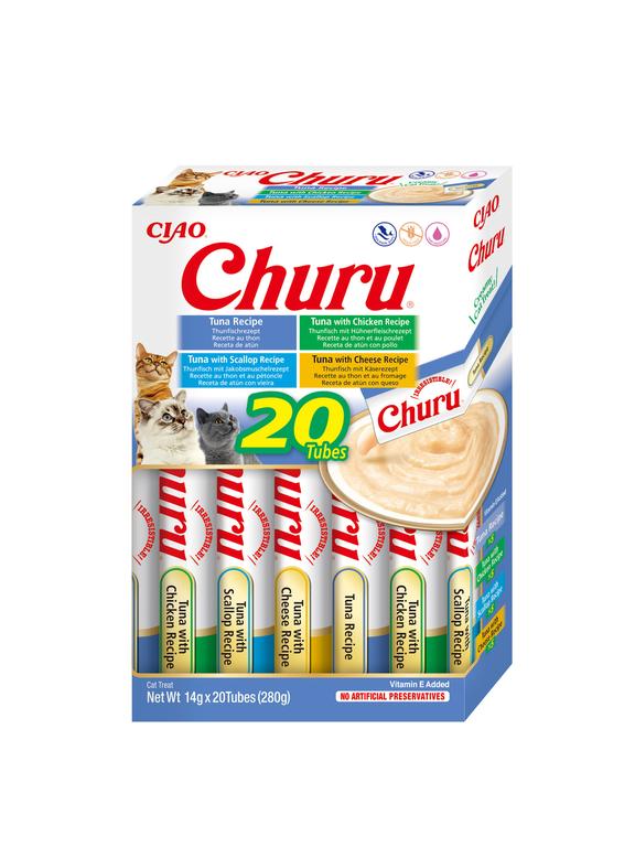 INABA  Churu dla kota - mix z tuńczykiem 20x14g
