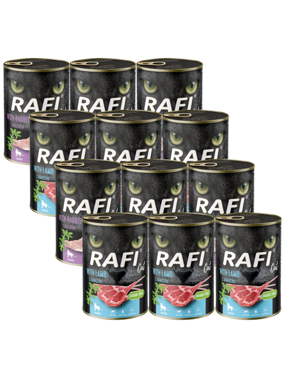 RAFI Cat Adult Sterilised Mix Smaków 12x400g